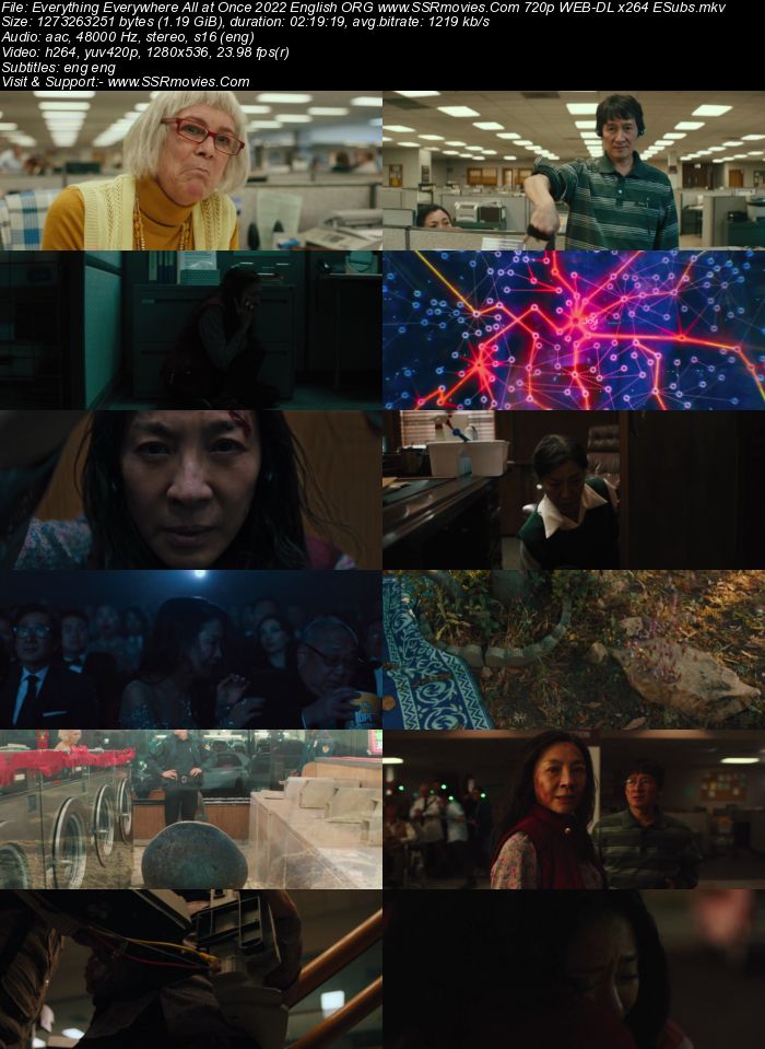 Everything Everywhere All at Once 2022 English ORG 720p 480p WEB-DL x264 ESubs Full Movie Download