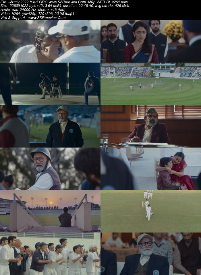 Jersey 2022 Hindi ORG 1080p 720p 480p WEB-DL x264 ESubs Full Movie Download