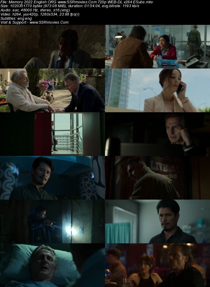 Memory 2022 English ORG 720p 480p WEB-DL x264 ESubs Full Movie Download