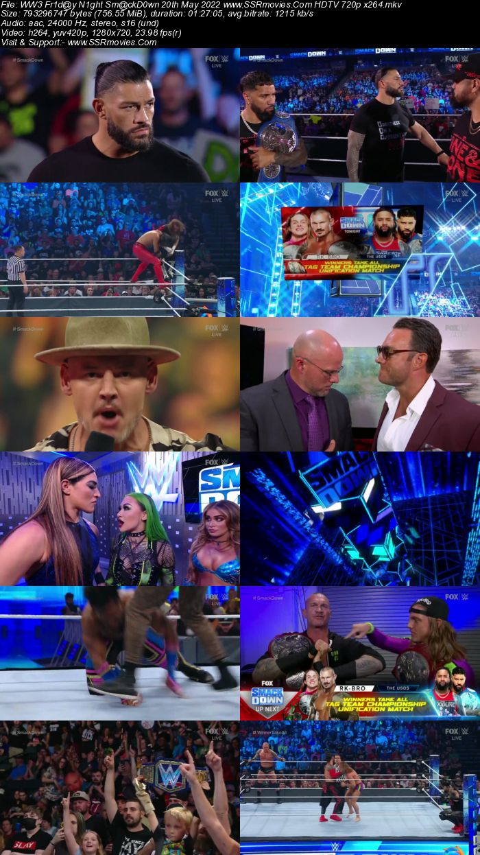 WWE Friday Night SmackDown 20th May 2022 720p 480p HDTV x264 Download