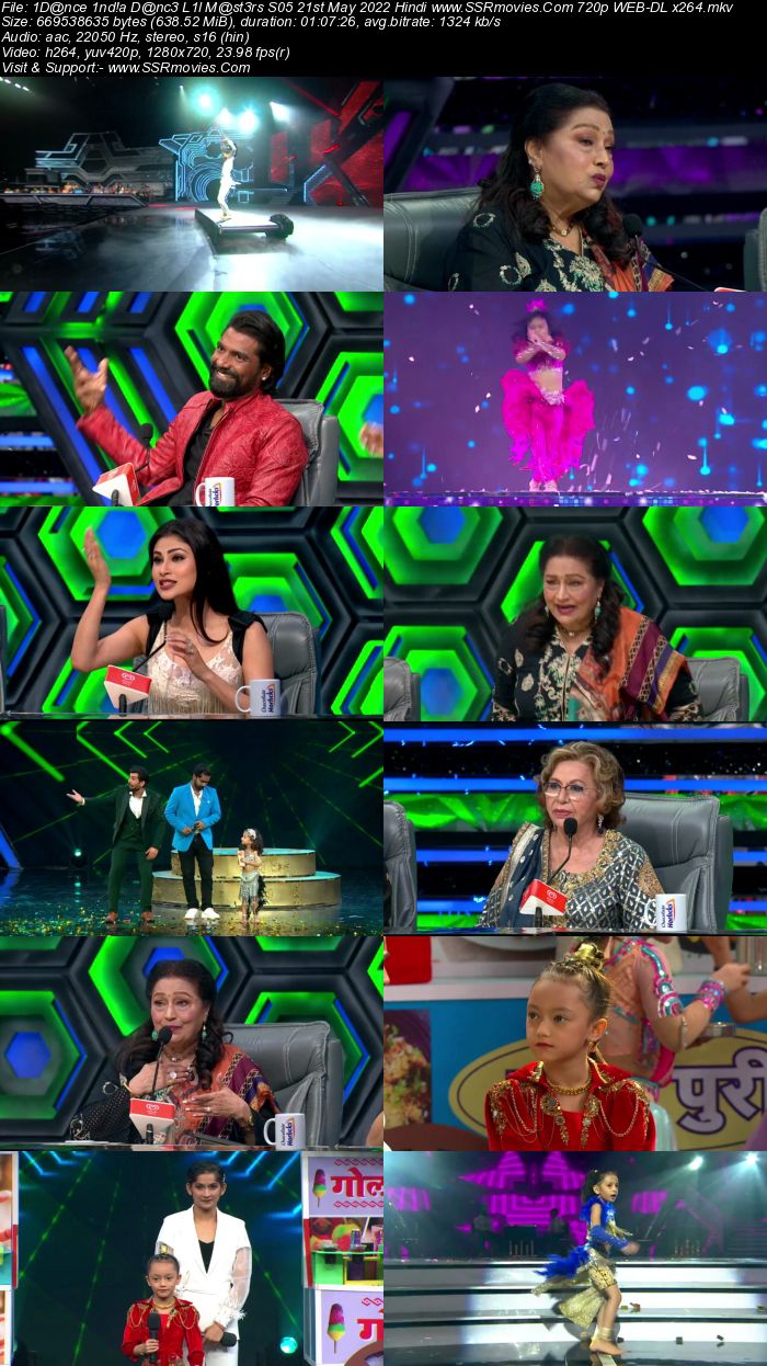 Dance India Dance Lil Masters S05 21st May 2022 720p 480p WEB-DL 300MB Download