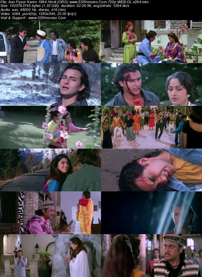 Aao Pyaar Karen 1994 Hindi ORG 720p 480p WEB-DL x264 ESubs Full Movie Download