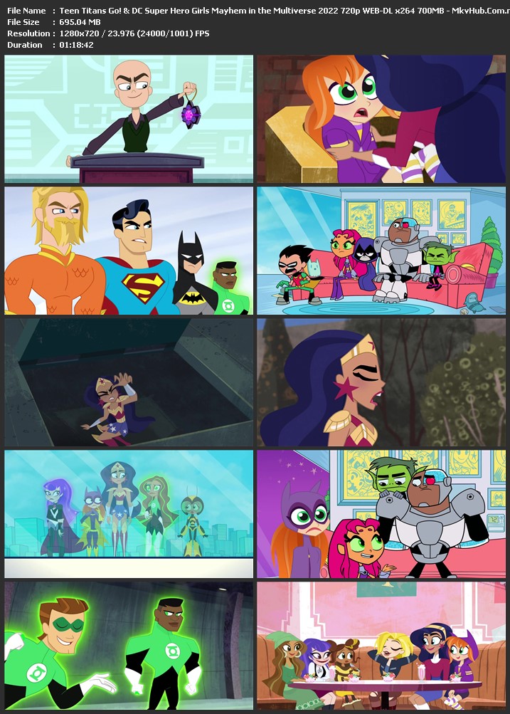 Teen Titans Go! & DC Super Hero Girls: Mayhem in the Multiverse 2022 English 720p WEB-DL 700MB Download