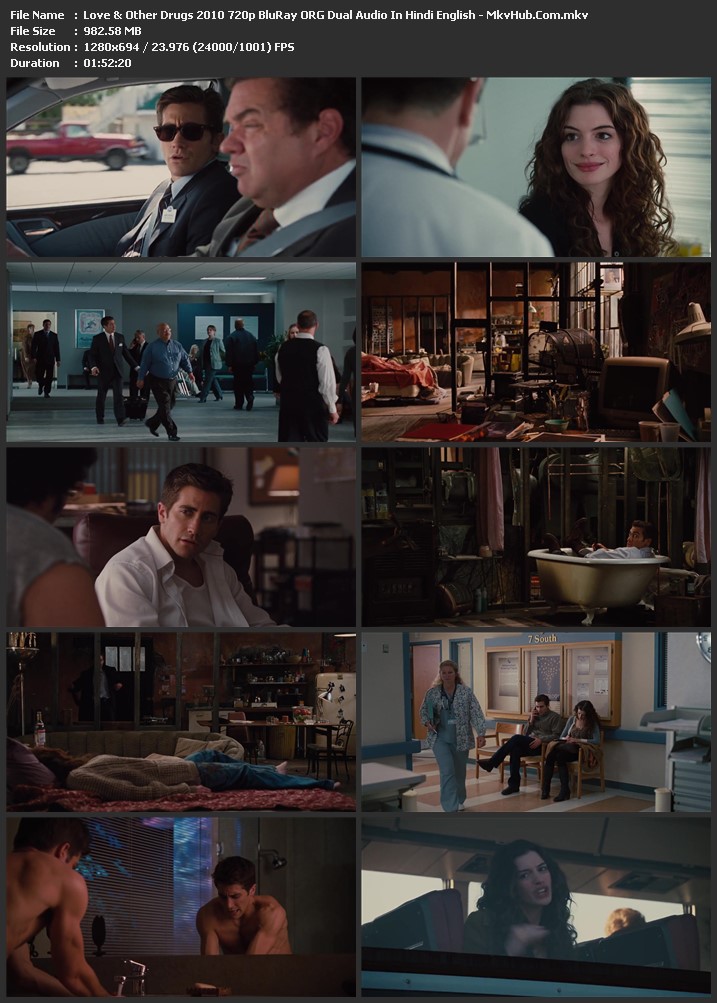 Love & Other Drugs 2010 English 720p BluRay 1GB Download