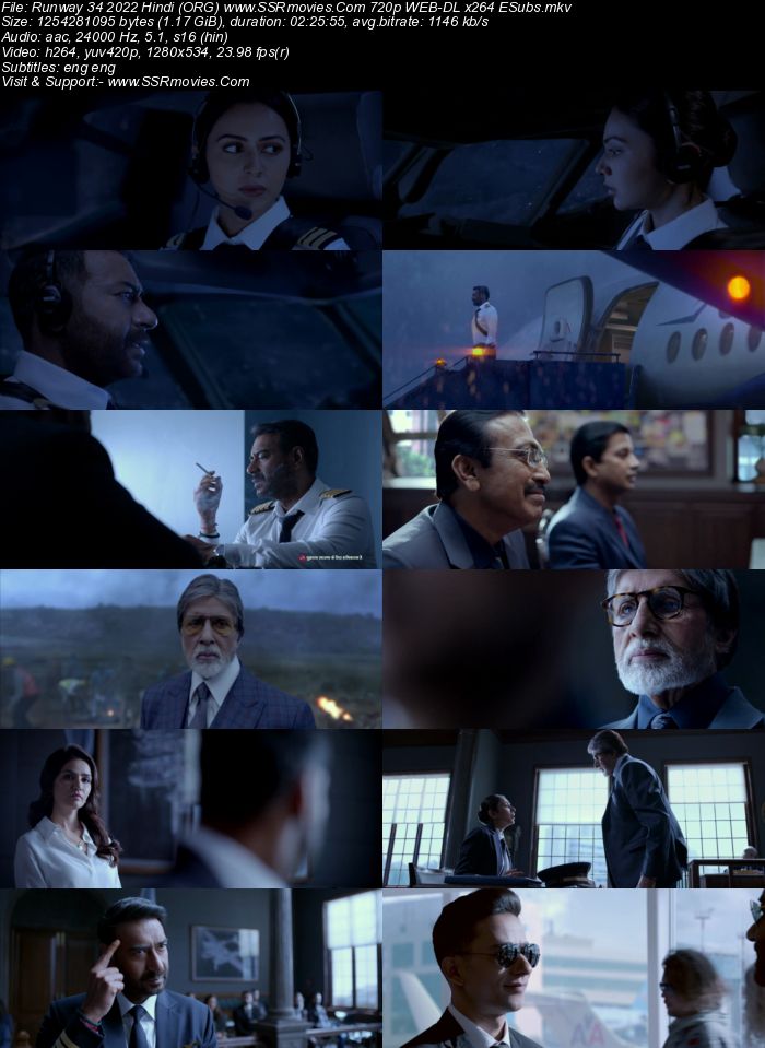 Runway 34 2022 Hindi (ORG) 1080p 720p 480p WEB-DL x264 ESubs Full Movie Download