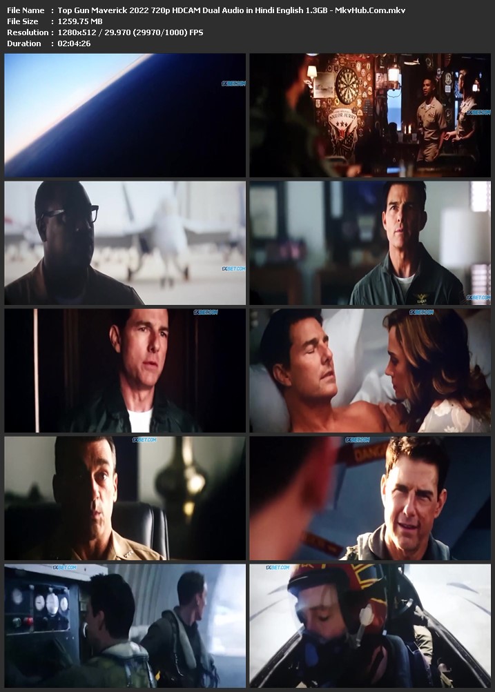 Top Gun: Maverick 2022 Dual Audio [Hindi-English] 1080p HDCAM 2.4GB Download