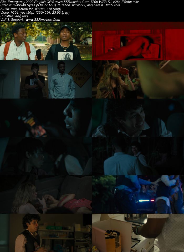 Emergency 2022 English ORG 720p 480p WEB-DL x264 ESubs Full Movie Download