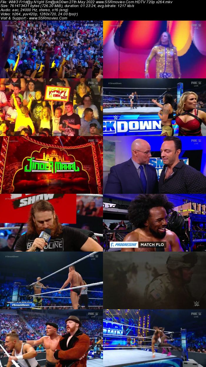 WWE Friday Night SmackDown 27th May 2022 720p 480p HDTV x264 Download