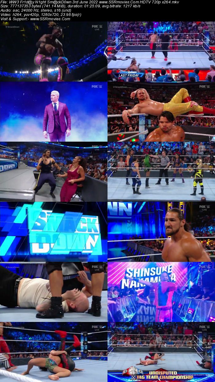 WWE Friday Night SmackDown 3rd June 2022 720p 480p HDTV x264 Download