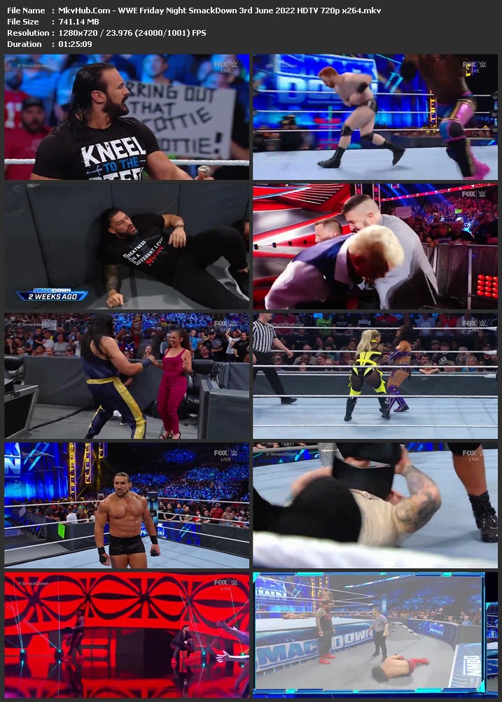 WWE Friday Night SmackDown 3rd June 2022 720p WEBRip x264 750MB Download