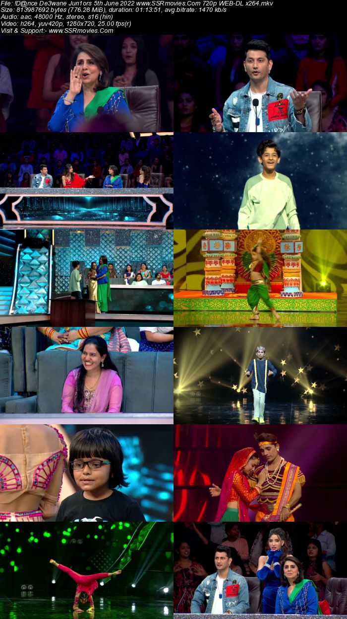 Dance Deewane Juniors 5th June 2022 720p 480p WEB-DL x264 350MB Download