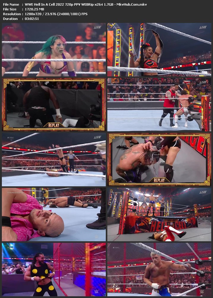 WWE Hell In A Cell 2022 720p PPV WEBRip x264 1.7GB Download