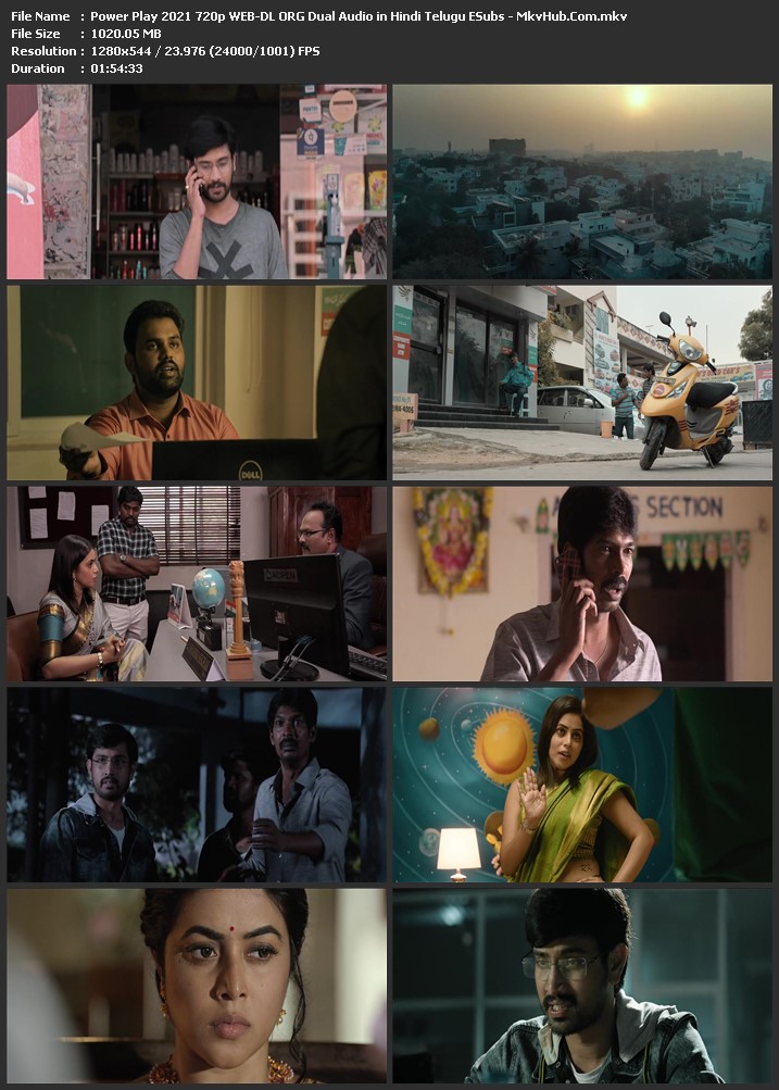 Power Play 2021 Dual Audio [Hindi-Telugu] 1080p WEB-DL 2GB Download