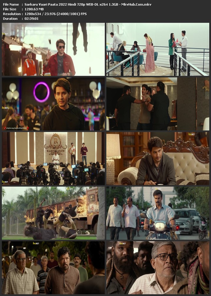 Sarkaru Vaari Paata 2022 Hindi 720p WEB-DL 1.3GB Download
