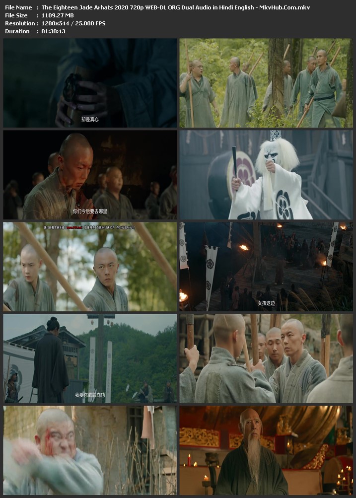 Eighteen Arhats of Shaolin Temple 2020 Dual Audio [Hindi-Chinese] 720p WEB-DL 1.1GB Download