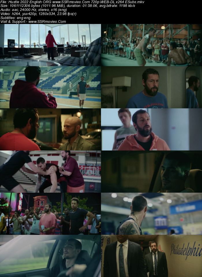 Hustle 2022 English ORG 720p 480p WEB-DL x264 ESubs Full Movie Download