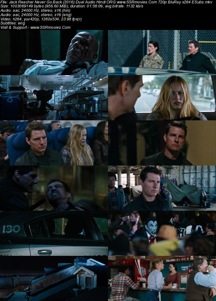 Jack Reacher: Never Go Back 2016 Dual Audio Hindi ORG 1080p 720p 480p BluRay x264 ESubs Full Movie Download