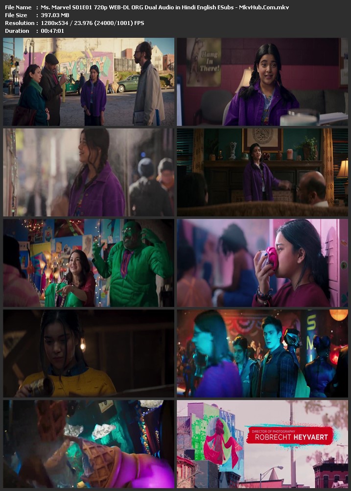 Ms. Marvel S01 720p WEB-DL ORG Dual Audio in Hindi English Download