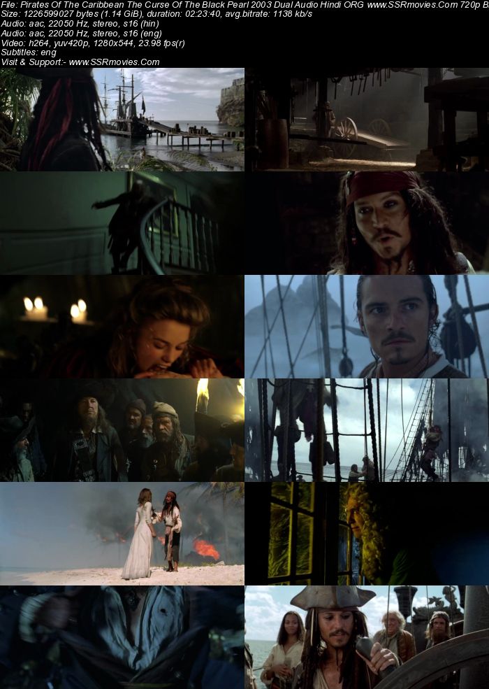 Pirates of the Caribbean: The Curse of the Black Pearl 2003 Dual Audio Hindi ORG 1080p 720p 480p BluRay x264 ESubs Full Movie Download