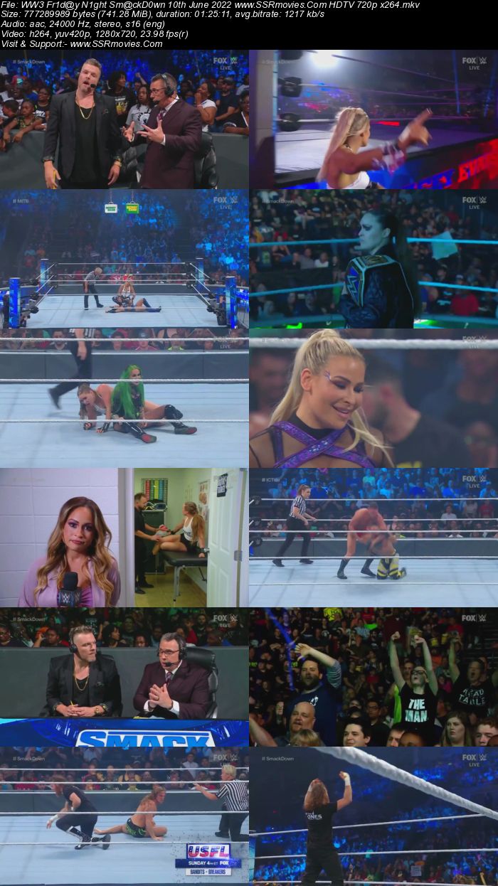 WWE Friday Night SmackDown 10th June 2022 720p 480p HDTV x264 Download