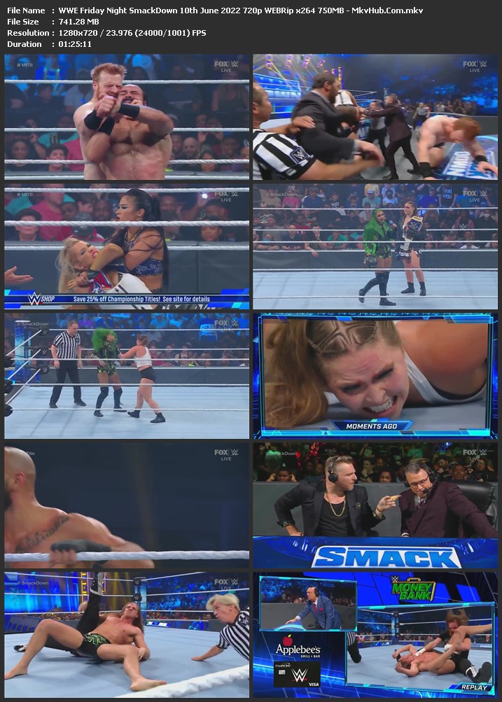 WWE Friday Night SmackDown 10th June 2022 720p WEBRip x264 750MB Download