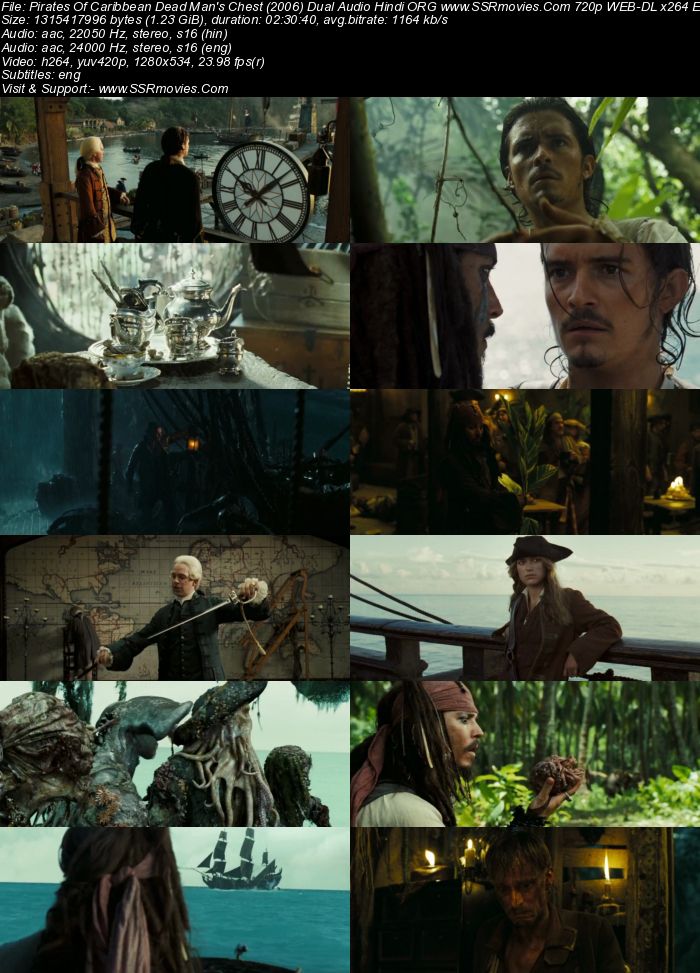 Pirates of the Caribbean: Dead Man's Chest 2006 Dual Audio Hindi ORG 1080p 720p 480p BluRay x264 ESubs Full Movie Download