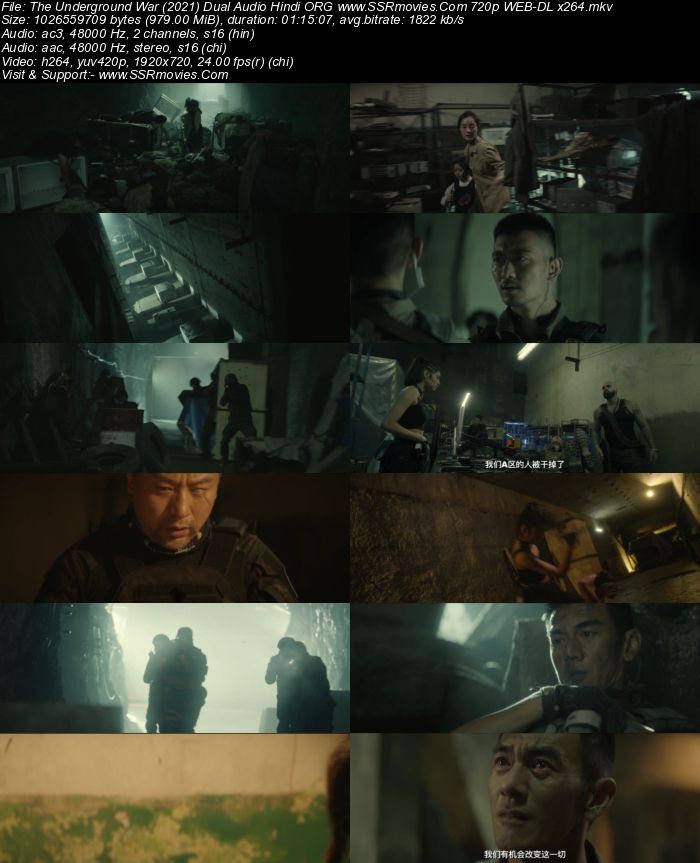 The Underground War 2021 Dual Audio Hindi ORG 720p 480p WEB-DL x264 ESubs Full Movie Download