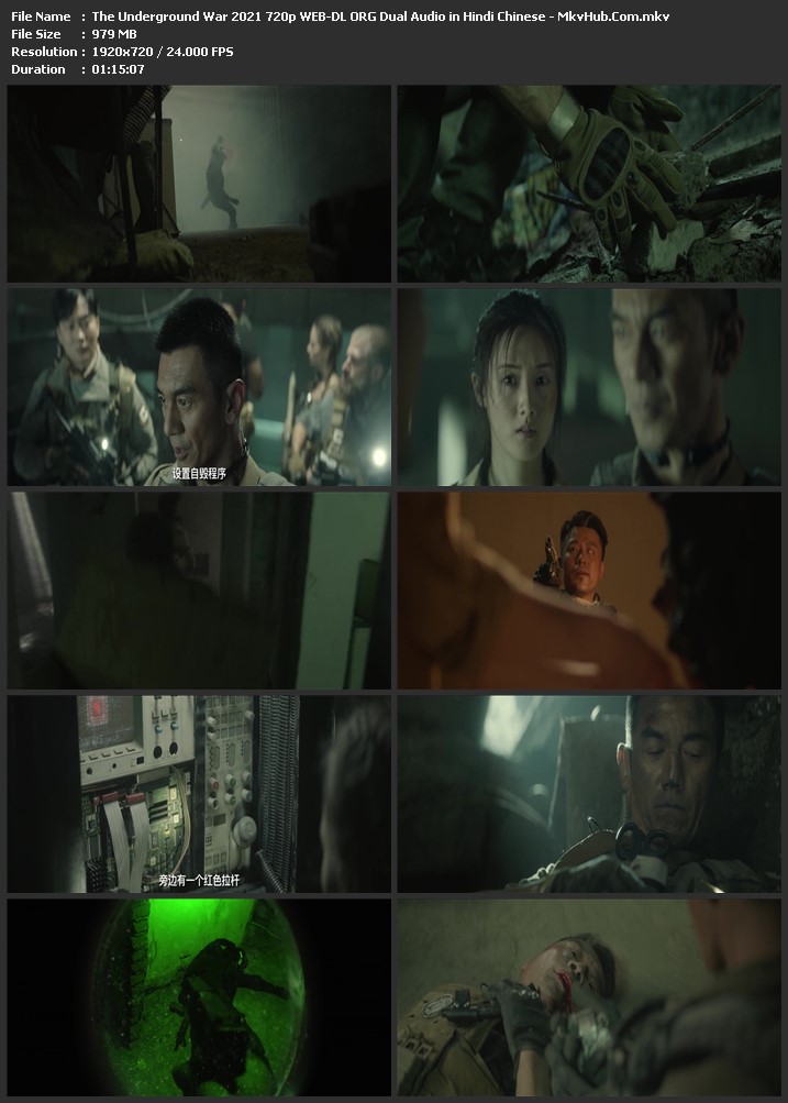 The Underground War 2021 Dual Audio [Hindi-Chinese] 720p WEB-DL 1GB Download