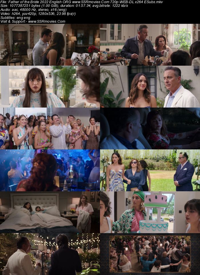 Father of the Bride 2022 English ORG 720p 480p WEB-DL x264 ESubs Full Movie Download