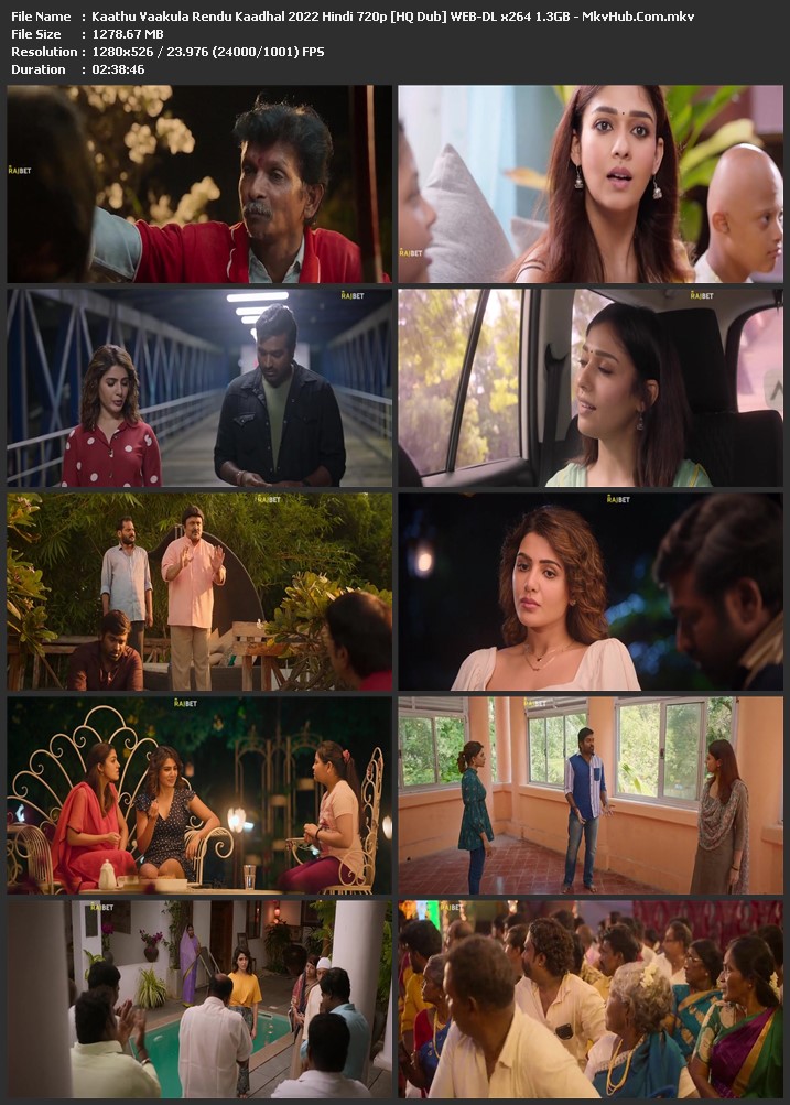 Kaathu Vaakula Rendu Kaadhal 2022 Hindi 720p WEB-DL 1.3GB Download