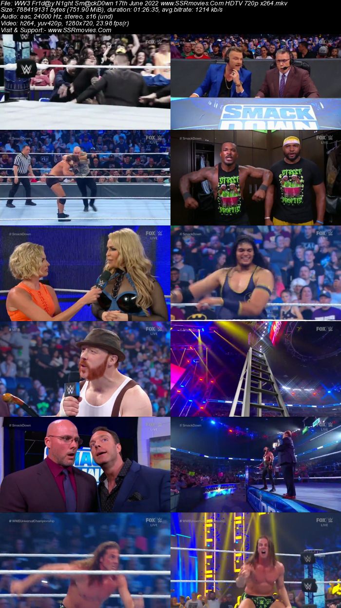 WWE Friday Night SmackDown 17th June 2022 720p 480p HDTV x264 Download