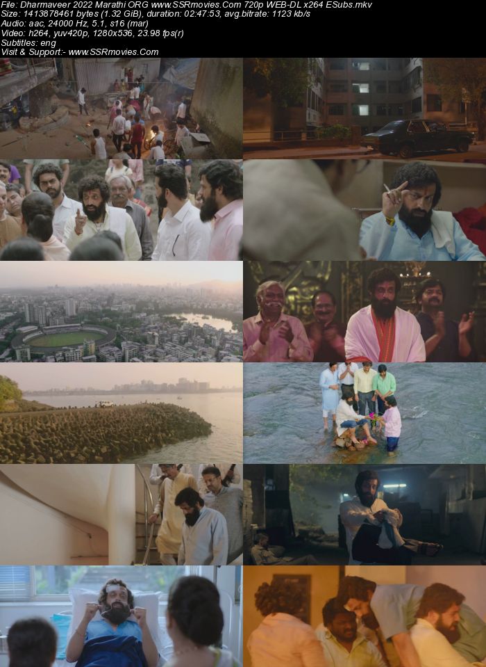 Dharmaveer (2022) Marathi ORG 1080p 720p 480p WEB-DL x264 ESubs Full Movie Download