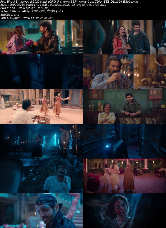 Bhool Bhulaiyaa 2 2022 Hindi ORG 1080p 720p 480p WEB-DL x264 ESubs Full Movie Download