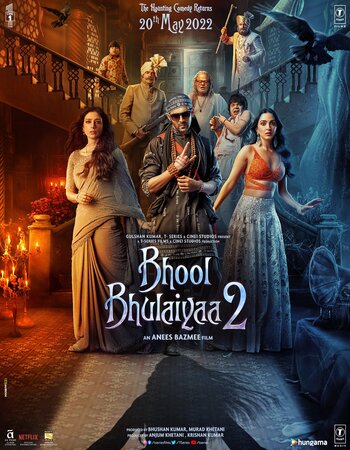 Bhool Bhulaiyaa 2 2022 Hindi ORG 1080p 720p 480p WEB-DL x264 ESubs Full Movie Download