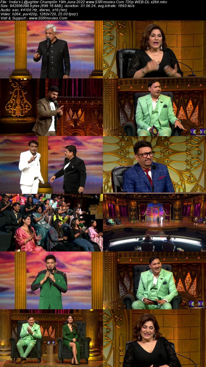 India’s Laughter Champion 2022 19th June 2022 720p 480p WEB-DL 400MB Download