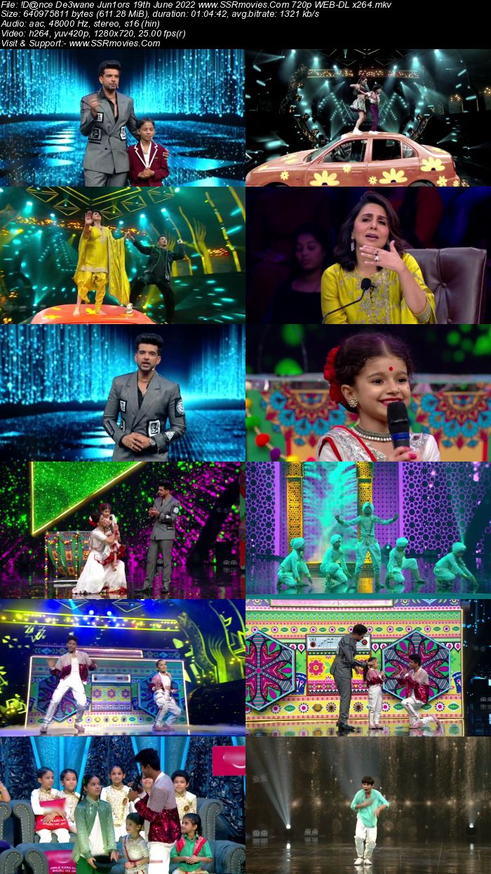 Dance Deewane Juniors 19th June 2022 720p 480p WEB-DL x264 350MB Download