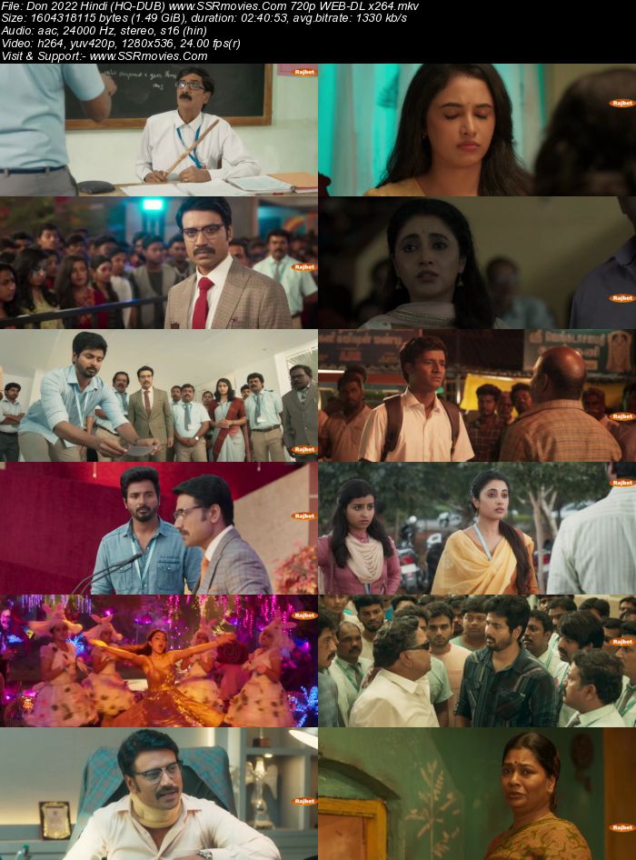 Don 2022 Hindi (HQ Dub) 1080p 720p 480p WEB-DL x264 ESubs Full Movie Download
