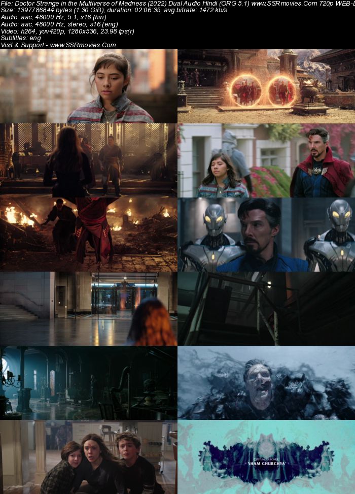 Doctor Strange in the Multiverse of Madness 2022 Dual Audio Hindi ORG 1080p 720p 480p WEB-DL x264 ESubs Full Movie Download