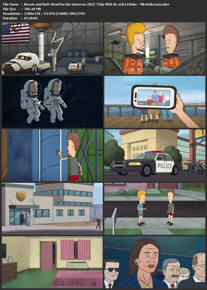 Beavis and Butt-Head Do the Universe 2022 English 720p WEB-DL 800MB Download