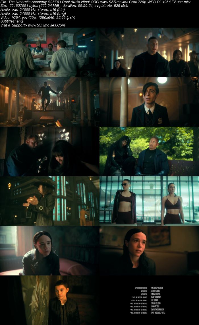 The Umbrella Academy 2022 S03 Complete Dual Audio Hindi 720p 480p WEB-DL ESubs Download