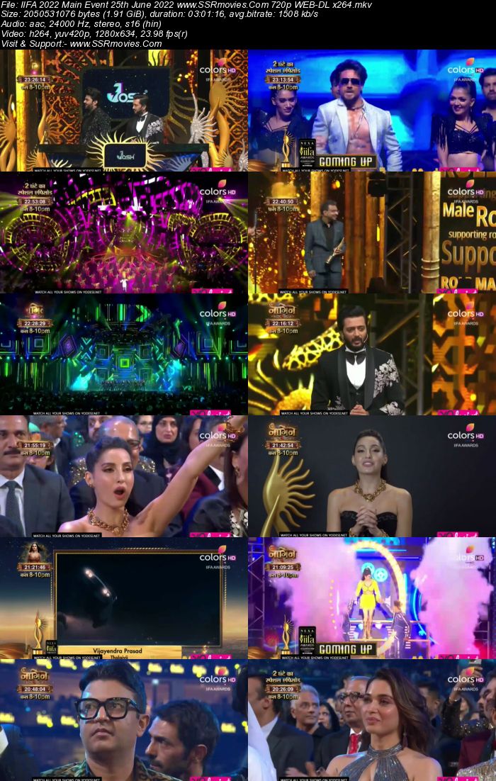 IIFA Awards 25th June 2022 Main Event 720p 480p WEB-DL x264 800MB Download