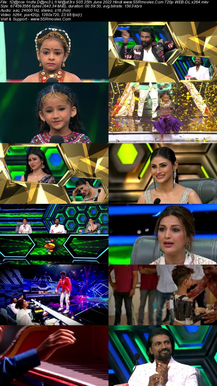 Dance India Dance Lil Masters S05 25th June 2022 720p 480p WEB-DL 300MB Download