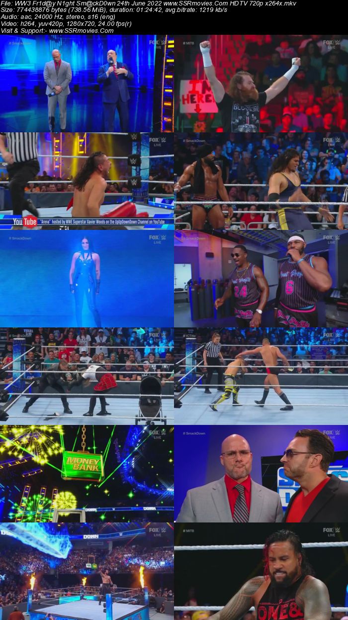 WWE Friday Night SmackDown 24th June 2022 720p 480p HDTV x264 Download