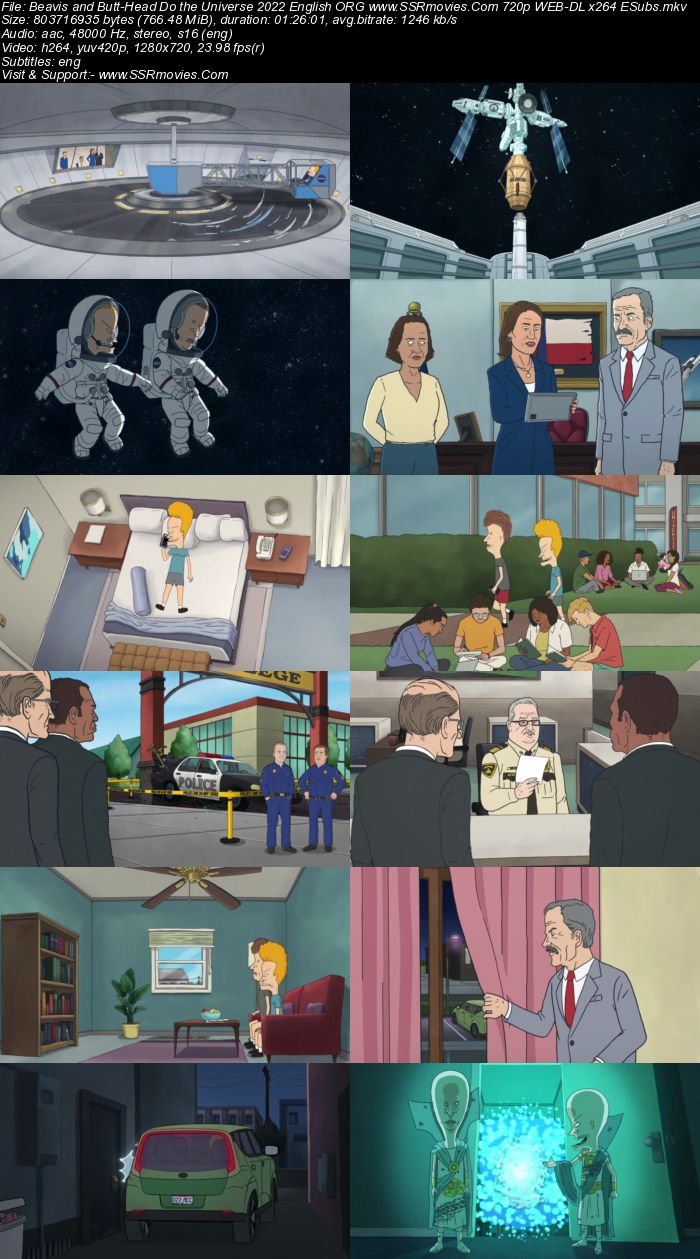 Beavis and Butt-Head Do the Universe 2022 English ORG 1080p 720p 480p WEB-DL x264 ESubs Full Movie Download