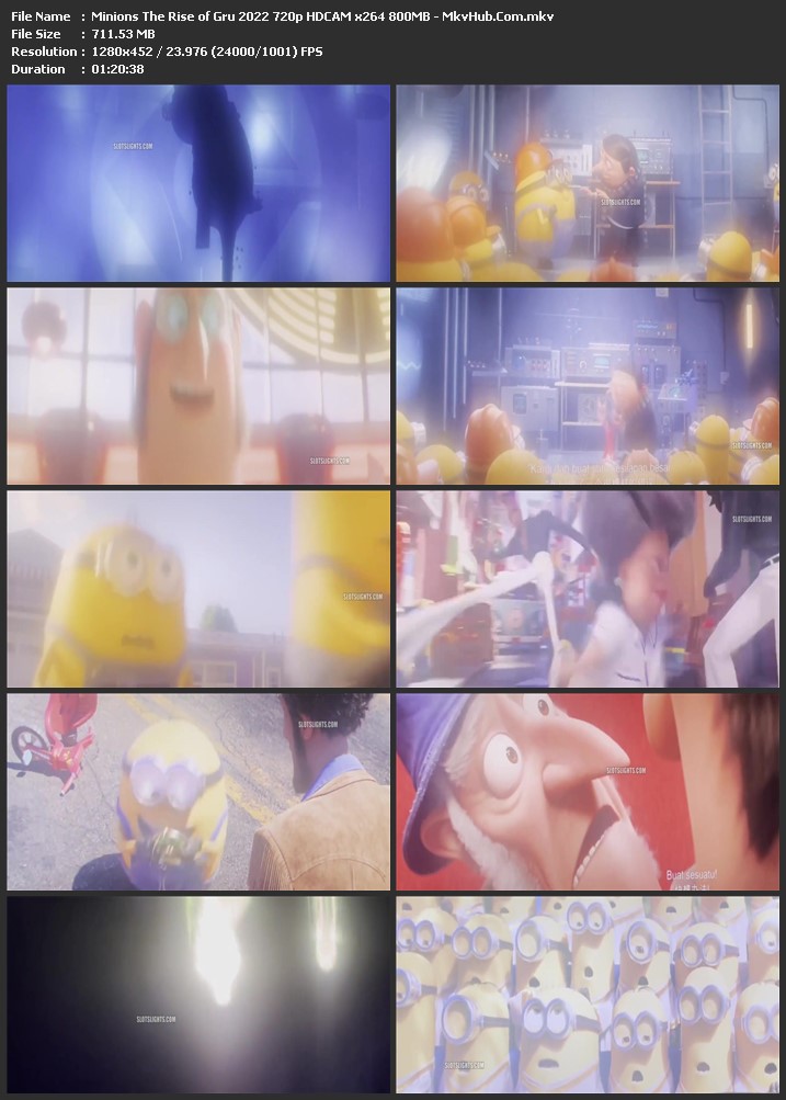 Minions: The Rise of Gru 2022 English 720p HDCAM 750MB Download