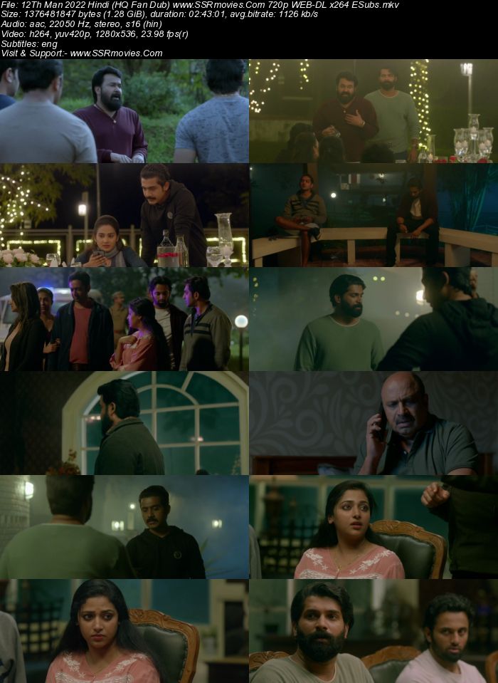 12th Man 2022 Hindi (HQ-Dub) 1080p 720p 480p WEB-DL x264 ESubs Full Movie Download