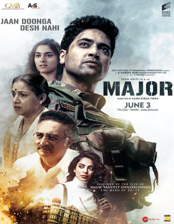 Major 2022 Hindi ORG 1080p 720p 480p WEB-DL x264 ESubs Full Movie Download