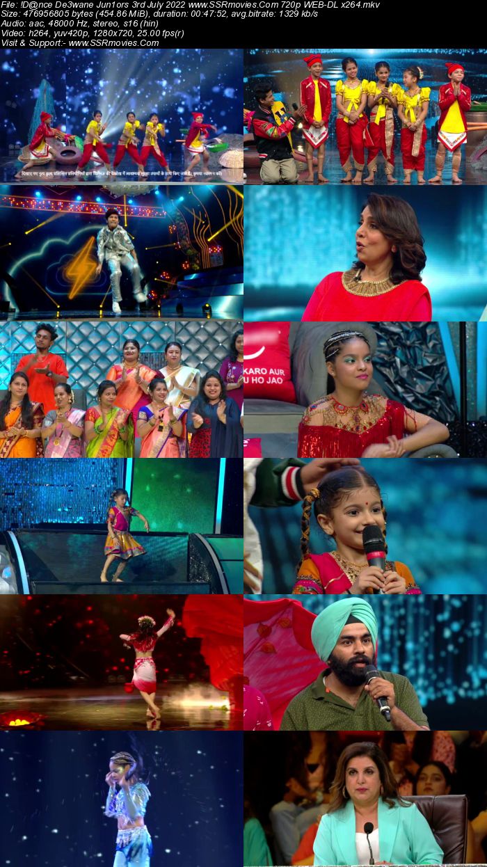 Dance Deewane Juniors 3rd July 2022 720p 480p WEB-DL x264 350MB Download