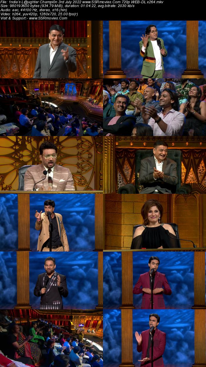 India’s Laughter Champion 2022 3rd July 2022 720p 480p WEB-DL 400MB Download