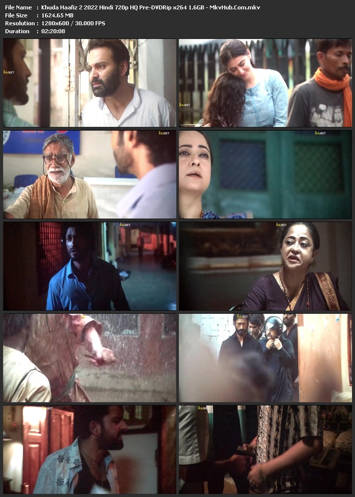 Khuda Haafiz 2 2022 Hindi 720p HQ Pre-DVDRip 1.6GB Download